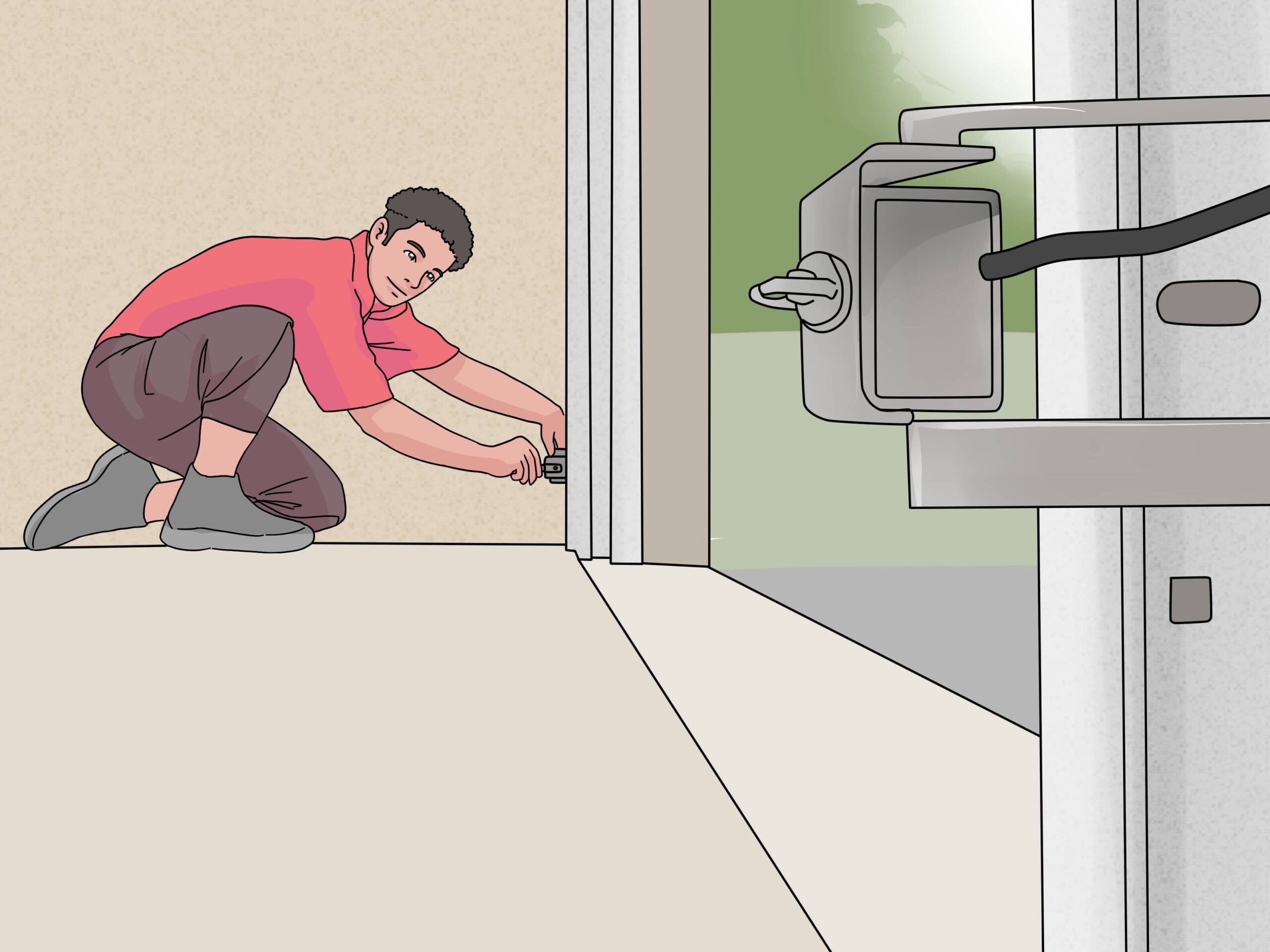 how to wire garage door without sensors