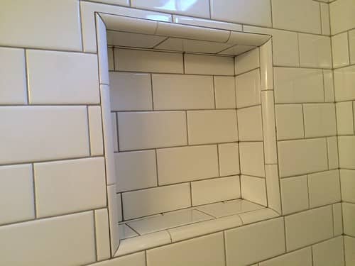 How to Tile Shower Niche Without Bullnose (1)