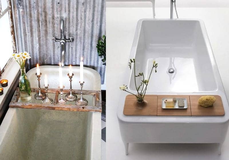 Relax in Style: How to Choose a bathtub tray for tub with no ledge