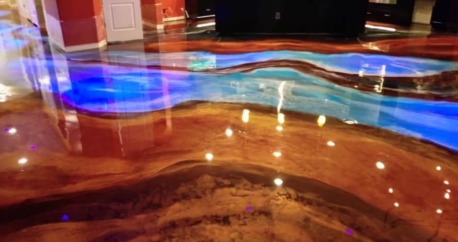The Magical Transformation with Glow in the Dark Epoxy Floor
