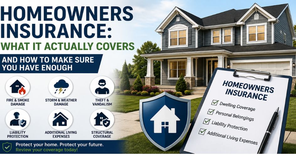 Homeowners Insurance: What It Actually Covers and How to Make Sure You Have Enough