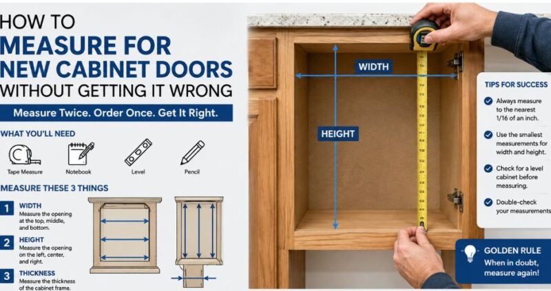 How to Measure for New Cabinet Doors Without Getting It Wrong